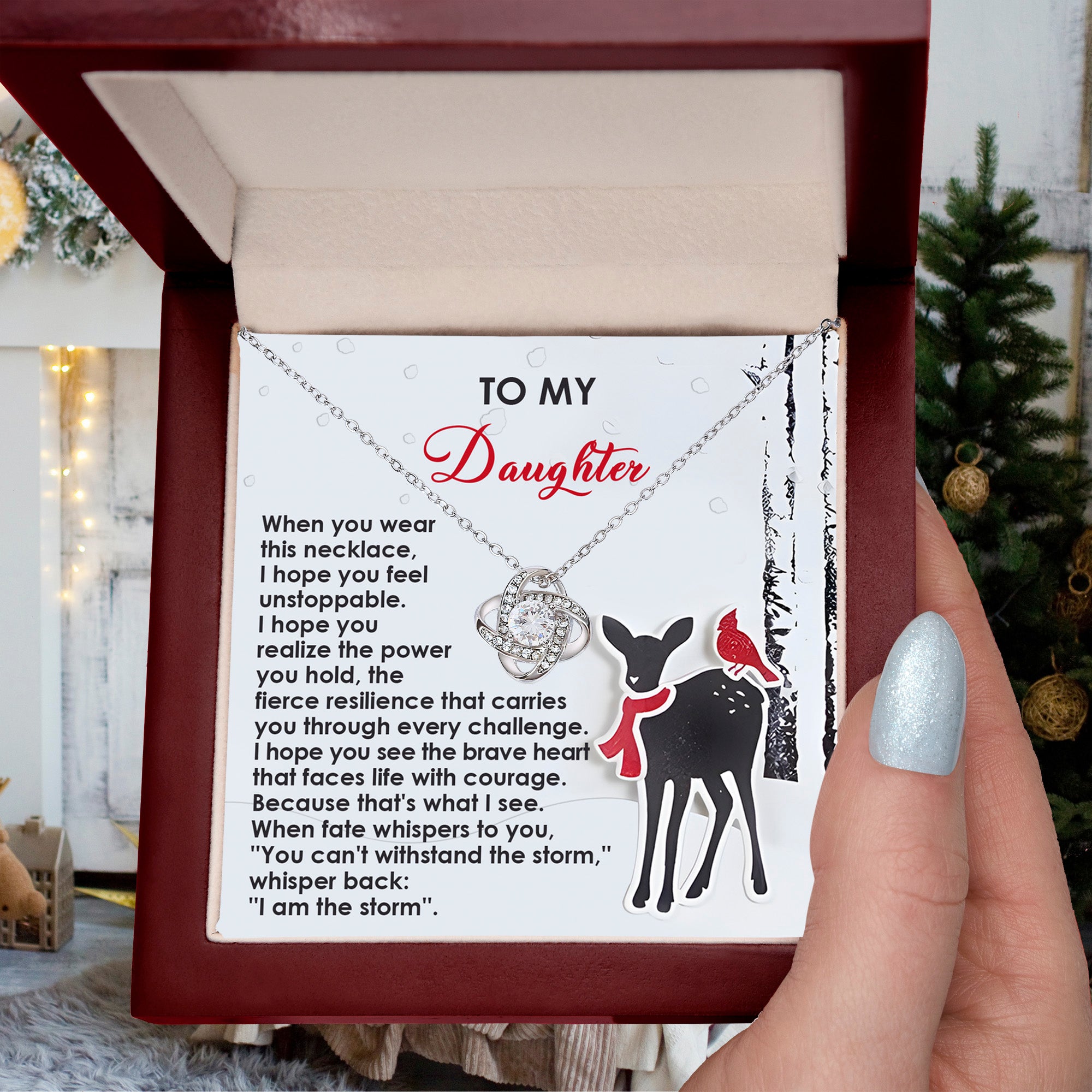 To My Daughter, When Fate Whispers You Can't Withstand the Storm