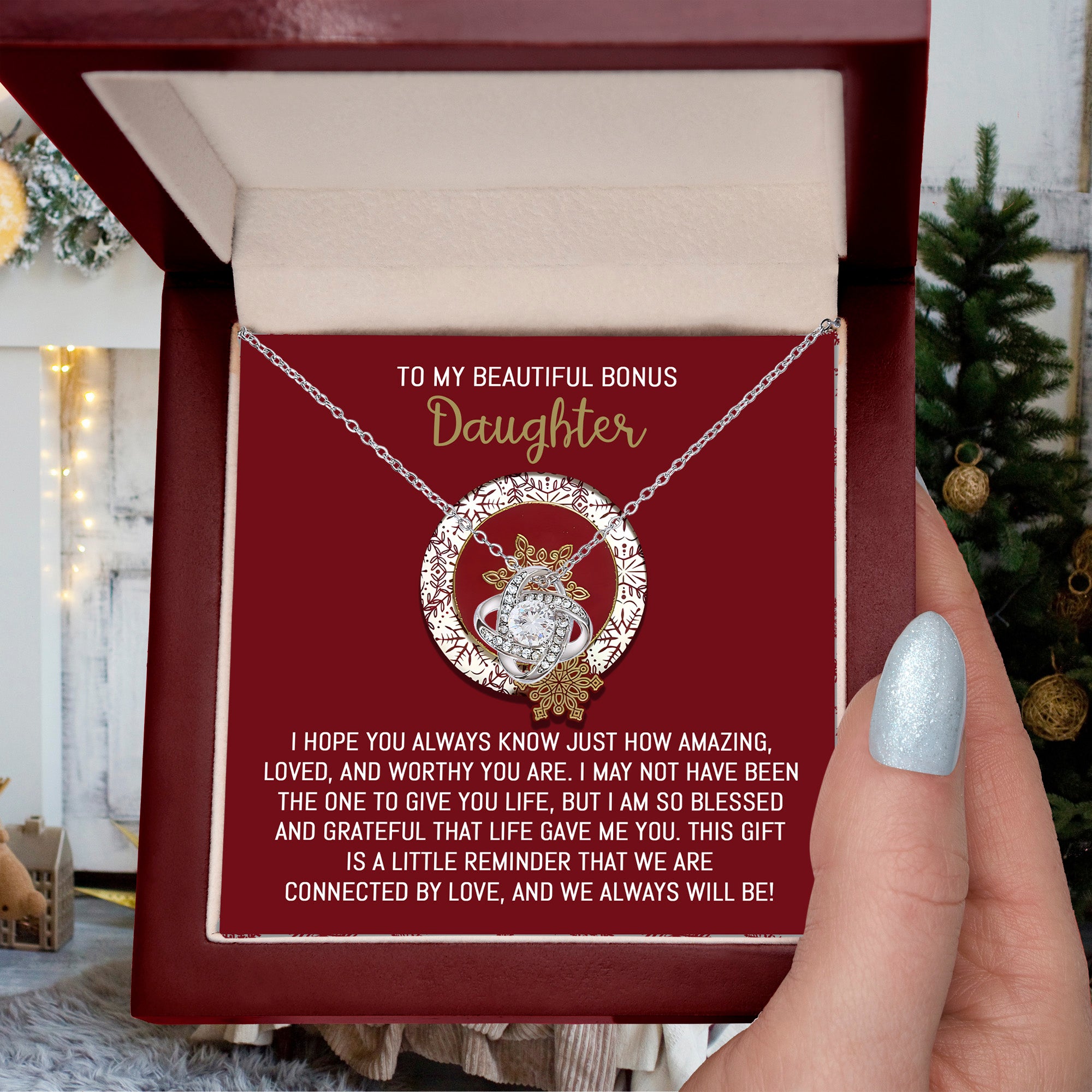 To My Bonus Daughter, Always Connected by Love