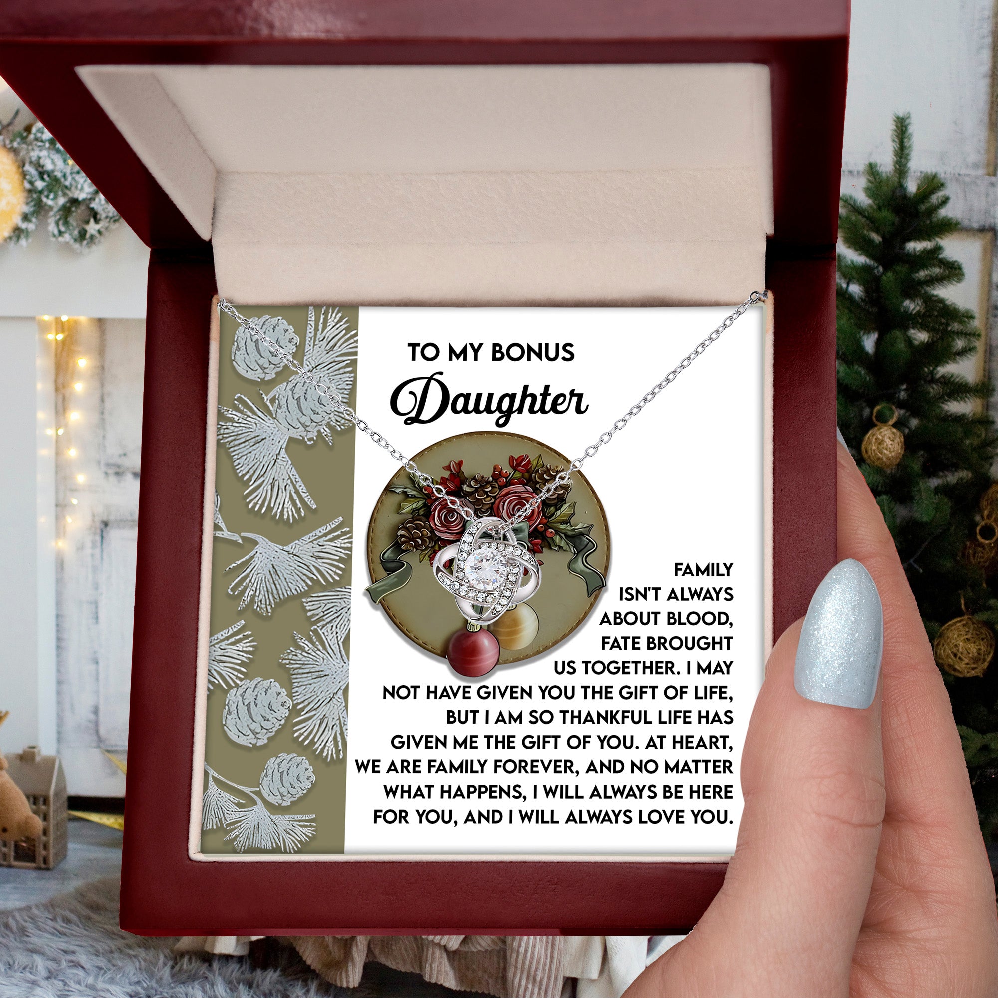 To My Bonus Daughter, At Heart We Are Family Forever