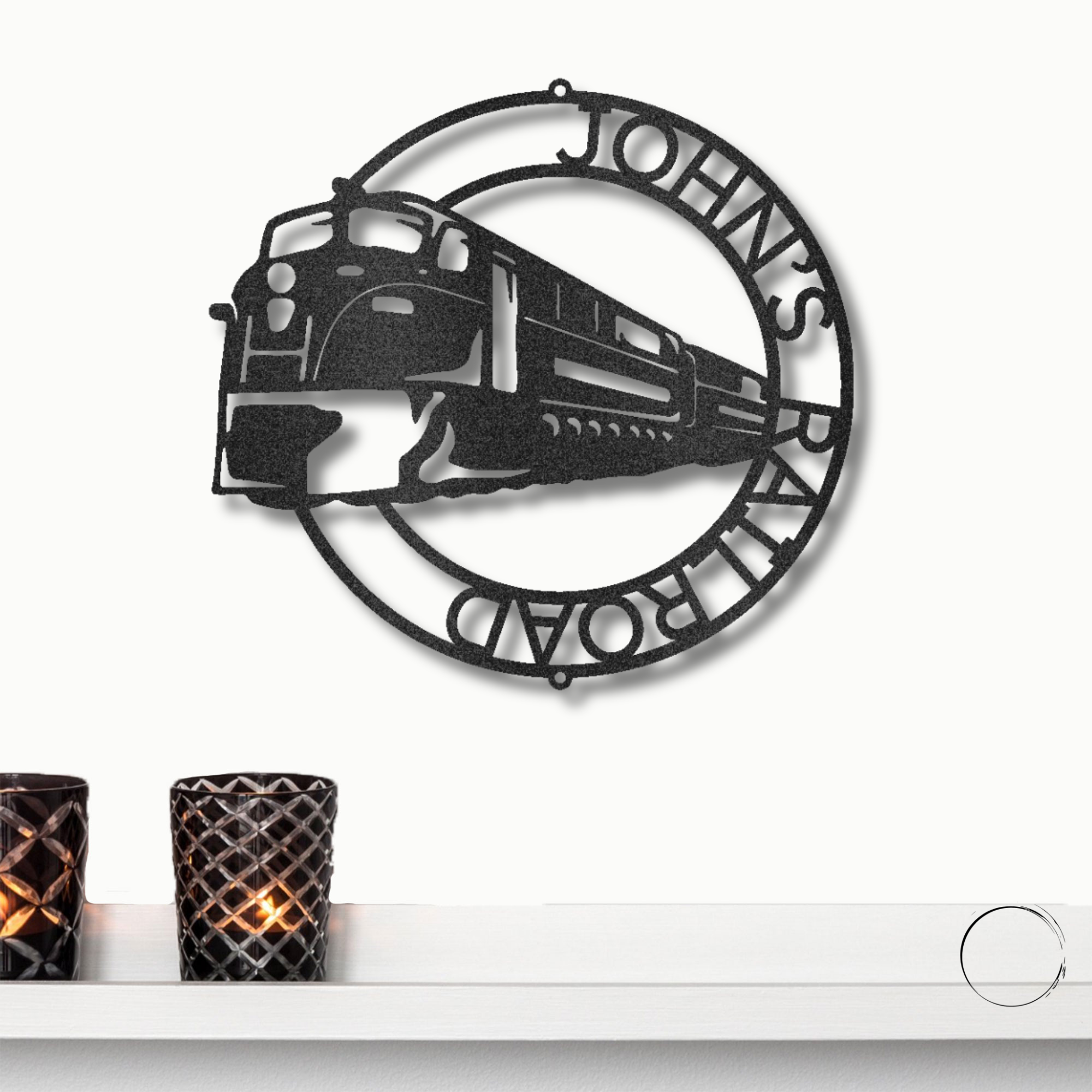 Railroad Train Metal Wall Art – Locomotive Wall Decor – Railroad Enthusiast Gift – Train Lover Wall Sign