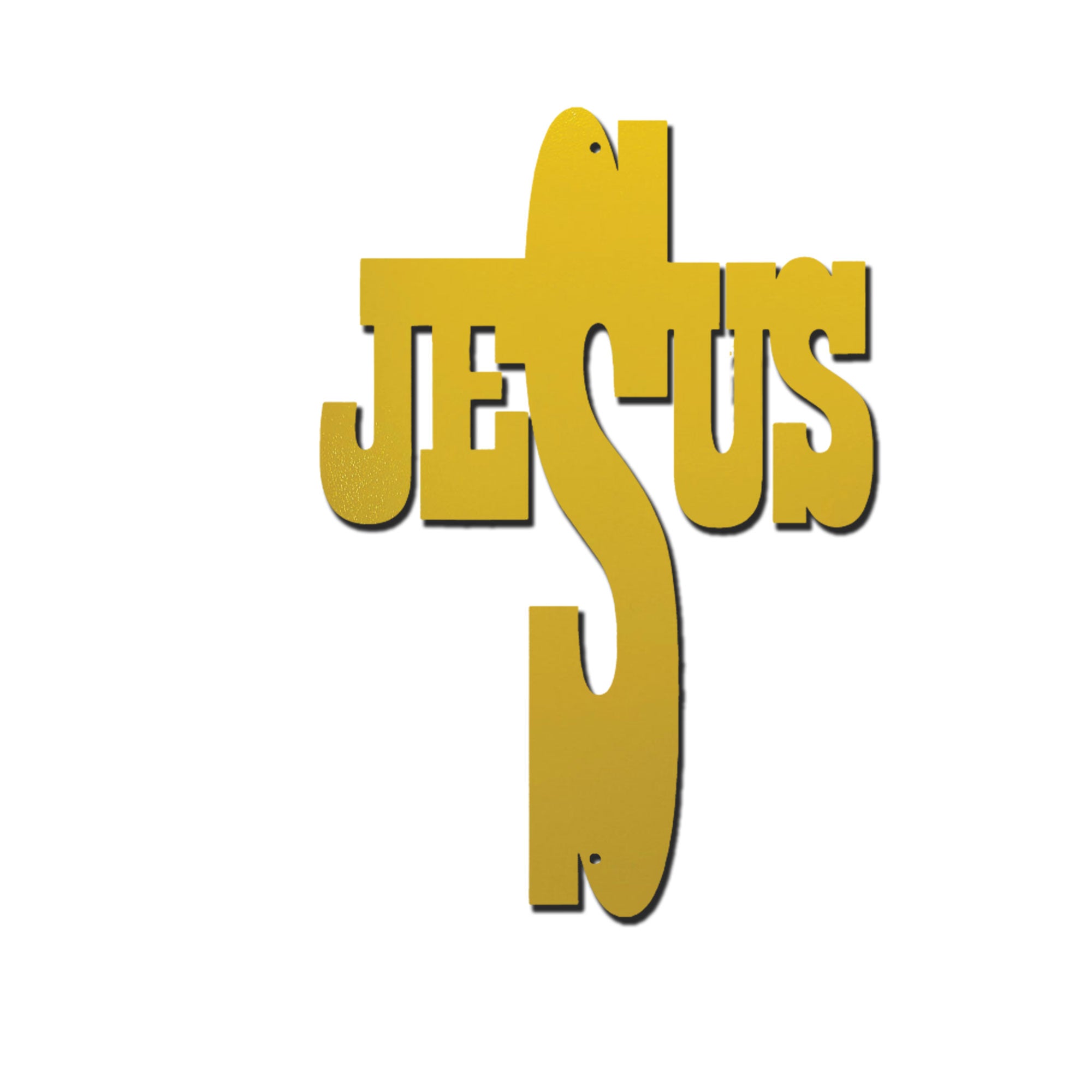 Jesus Cross Metal Wall Art – Christian Steel Cross Sign – Inspirational Faith Decor – Religious Wall Decor