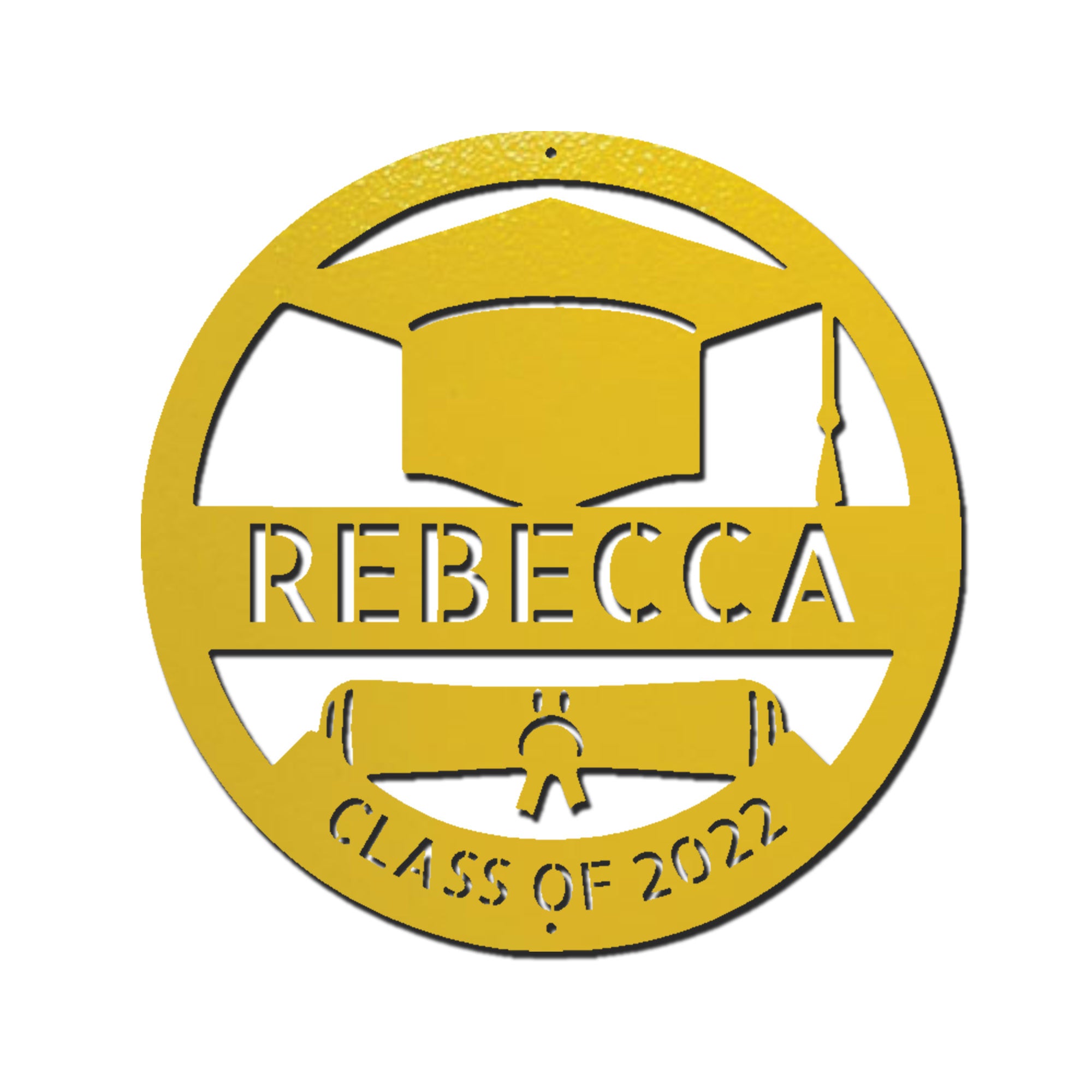 Personalized Graduation Steel Sign – Class of 2026 Decor – Custom Graduate Name Metal Art – Graduation Gift